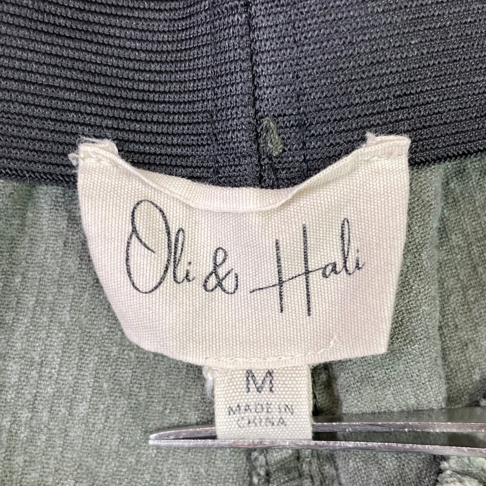 Oli & Hali Corduroy Flare Pants Womens Medium Olive Green Boho High Rise Flare - Picture 7 of 10
